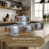 1 to 5 Metal Finish Casserole Set