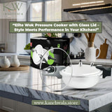 Elite Wok Pressure Cooker with Glass