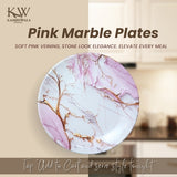 Pink Marble Plates